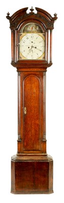 Lot 878 - D. JORDAN, GREAT MISSENDEN. A GEORGE III AUTOMATION LONGCASE CLOCK