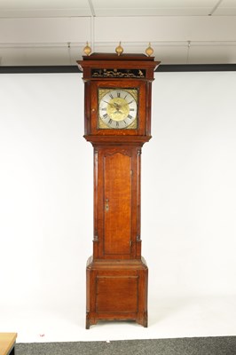 Lot 891 - THOMAS LISTER, HALIFAX. A GEORGE III AXE MOON 30-HOUR LONGCASE CLOCK