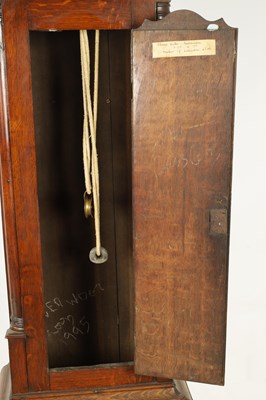 Lot 891 - THOMAS LISTER, HALIFAX. A GEORGE III AXE MOON 30-HOUR LONGCASE CLOCK