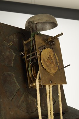 Lot 891 - THOMAS LISTER, HALIFAX. A GEORGE III AXE MOON 30-HOUR LONGCASE CLOCK