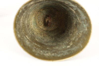 Lot 564 - A 19TH CENTURY BRONZE BELL