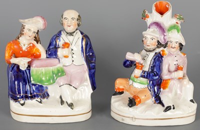 Lot 163 - TWO 19TH CENTURY STAFFORDSHIRE FIGURAL GROUPS