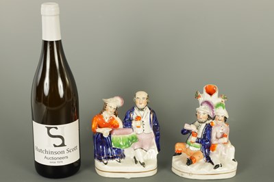 Lot 163 - TWO 19TH CENTURY STAFFORDSHIRE FIGURAL GROUPS