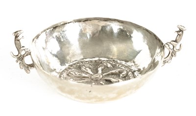 Lot 295 - AN 18TH CENTURY SPANISH SILVER "TEMBLADERA" WINE TASTING CUP