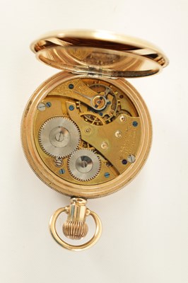 Lot 269 - OF FOOTBALL INTEREST - A 9CT GOLD PRESENTATION MEDAL TOGETHER WITH A WALTHAM POCKET WATCH