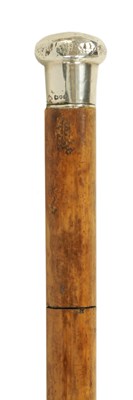 Lot 479 - A SILVER TOPPED MALACCA SWORD STICK