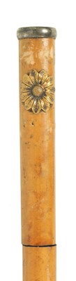 Lot 485 - A NAZI COIN TOPPED MALACCA SWORDSTICK