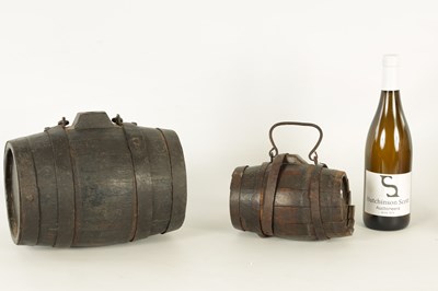 Lot 937 - TWO 19TH CENTURY OAK COOPERED HARVEST CIDER BARRELS