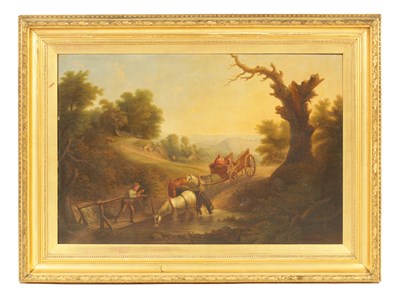 Lot 742 - A 19TH CENTURY OIL ON CANVAS FOLLOWER OF JOHN LINNELL