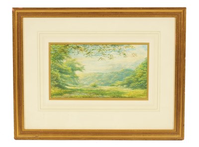 Lot 729 - AN EARLY 20TH CENTURY WATERCOLOUR LANDSCAPE