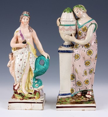 Lot 31 - TWO EARLY 19TH CENTURY STAFFORDSHIRE FIGURES...