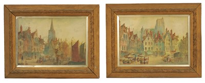 Lot 766 - A PAIR OF 19TH CENTURY CONTINENTAL WATERCOLOURS