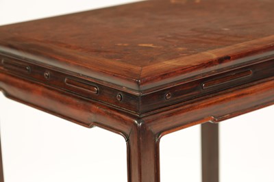 Lot 101 - A 20TH CENTURY CHINESE HARDWOOD OCCASIONAL TABLE