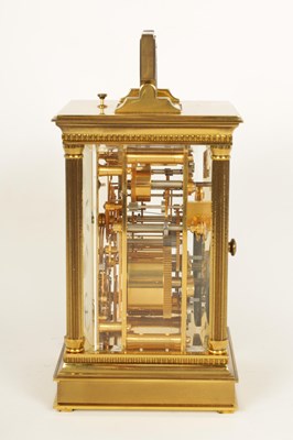 Lot 700 - MATHEW NORMAN.  A 20TH CENTURY FRENCH REPEATING CARRIAGE CLOCK WITH MOONPHASE AND CALENDAR