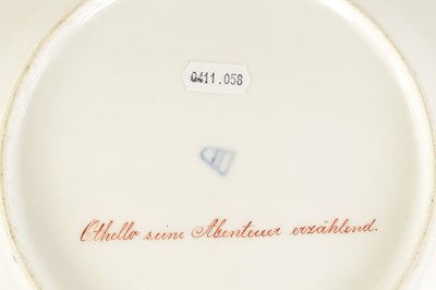 Lot 50 - A PAIR OF LATE 19TH CENTURY VIENNA TYPE CABINET PLATES