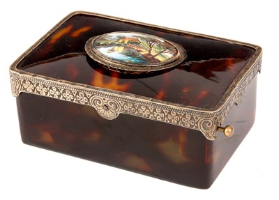 Lot 503 - A LATE 19TH CENTURY CONTINENTAL TORTOISESHELL...