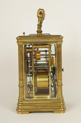 Lot 699 - MARGAINE.  A LATE 19TH CENTURY FRENCH REPEATING CARRIAGE CLOCK RETAILED BY DENT, LONDON