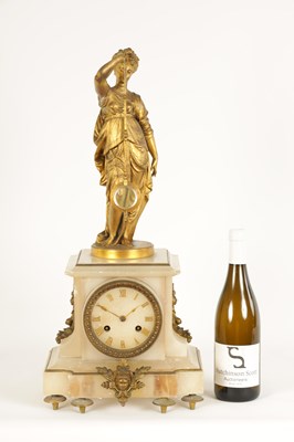 Lot 782 - ANDRE ROMAIN GUILMET. A LATE 19TH CENTURY FRENCH FIGURAL MYSTERY CLOCK