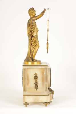 Lot 782 - ANDRE ROMAIN GUILMET. A LATE 19TH CENTURY FRENCH FIGURAL MYSTERY CLOCK