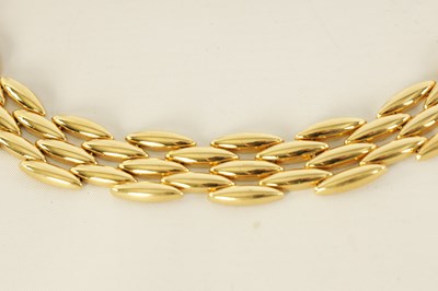 Lot 252 - CARTIER. A LADIES 18CT YELLOW GOLD GENTIANE CHOKER NECKLACE