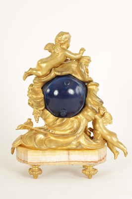 Lot 814 - A LATE 19TH CENTURY FRENCH MINIATURE BOUDOIR CLOCK