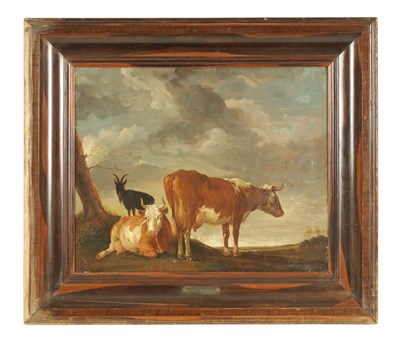 Lot 90 - 19TH CENTURY OIL ON BOARD IN THE MANNER OF PAULUS POTTER