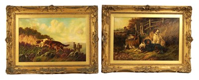 Lot 442 - WILLIAM PERRING HOLLYER (1834 - 1922) A PAIR OF 19TH CENTURY OIL ON CANVAS