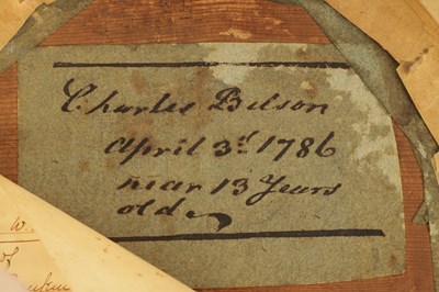 Lot 1353 - ENGLISH SCHOOL A LATE 18TH CENTURY OVAL PASTEL PORTRAIT OF SIR CHARLES PHILIP BILSON
