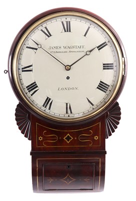 Lot 655 - JAMES WAGSTAFF, LONDON 
 A REGENCY CONVEX DIAL...