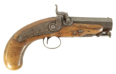 Lot 664 - DURS EGG, LONDON.  AN EARLY 19TH CENTURY PERCUSSION CAP OVERCOAT PISTOL