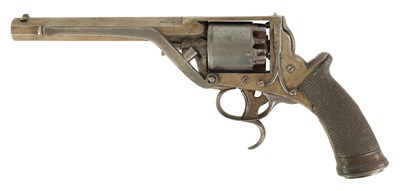 Lot 671 - B. COGSWELL, LONDON  A MID 19TH CENTURY PERCUSSION TRIGGER-COCKING REVOLVER, MODEL 'TRANTER'S PATENT'