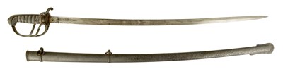 Lot 620 - A 19TH CENTURY OFFICERS ARTILLERY DRESS SWORD