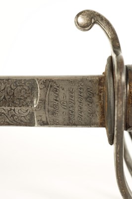 Lot 620 - A 19TH CENTURY OFFICERS ARTILLERY DRESS SWORD