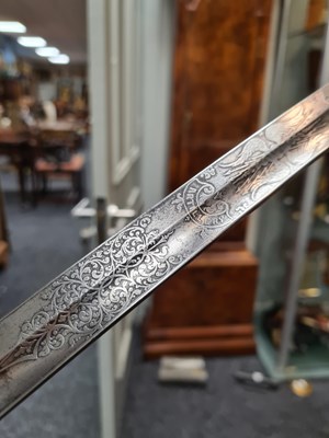 Lot 620 - A 19TH CENTURY OFFICERS ARTILLERY DRESS SWORD