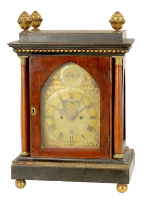 Lot 839 - CREAK & SMITH, LONDON A MID 18TH CENTURY EIGHT-DAY VERGE BRACKET CLOCK MOVEMENT IN LATER 19TH CENTURY MAHOGANY AND  EBONISED CASE
