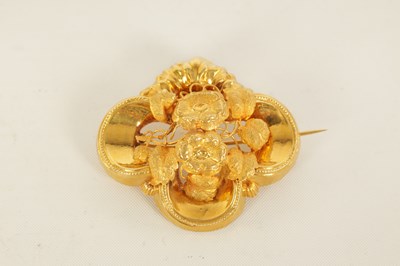 Lot 235 - A COLLECTION OF THREE GOLD BROOCHES