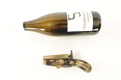 Lot 636 - UNWIN & ROGERS, SHEFFIELD. A MID 19TH CENTURY PERCUSSION KNIFE-PISTOL