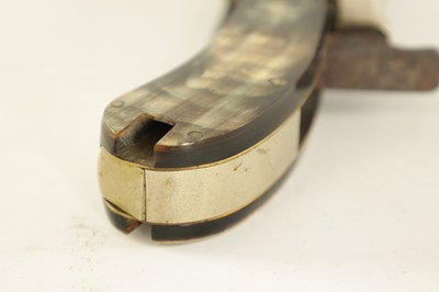 Lot 636 - UNWIN & ROGERS, SHEFFIELD. A MID 19TH CENTURY PERCUSSION KNIFE-PISTOL