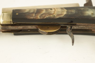 Lot 636 - UNWIN & ROGERS, SHEFFIELD. A MID 19TH CENTURY PERCUSSION KNIFE-PISTOL