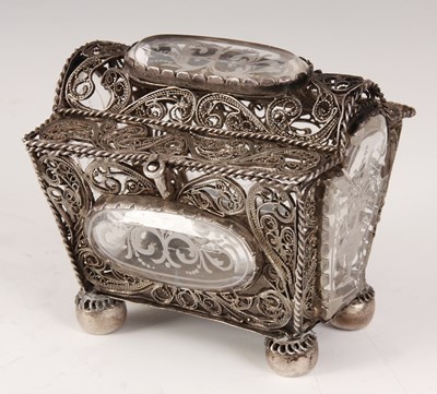 Lot 506 - A 19TH CENTURY CONTINENTAL SILVER MINIATURE...