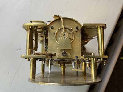 Lot 715 - JAMES McCABE, ROYAL EXCHANGE, LONDON No. 1274. A FINE 19TH CENTURY ENGLISH DOUBLE FUSEE REPEATING CARRIAGE CLOCK