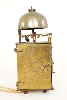 Lot 734 - A 19TH CENTURY JAPANESE LANTERN CLOCK OF SMALL PROPORTIONS