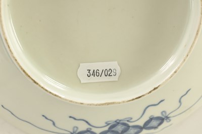 Lot 112 - A JAPANESE EDO PERIOD BLUE AND WHITE PORCELAIN DISH