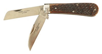 Lot 625 - AN UNUSED JOSEPH RODGERS TWIN BLADE FOLDING KNIFE