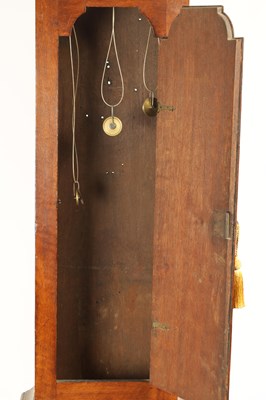 Lot 822 - DANIEL SEDDON, FRODSHAM. A RARE MID 18TH CENTURY INLAID OAK THREE TRAIN GRAND SONNERIE LONGCASE CLOCK