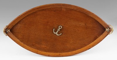 Lot 715 - A LATE 19TH CENTURY OAK NAUTICAL THEMED OVAL...