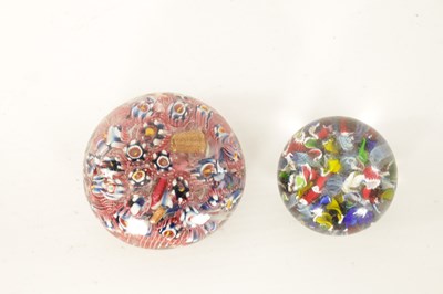 Lot 9 - TWO LATE 19TH/EARLY 20TH CENTURY GLASS PAPERWEIGHTS