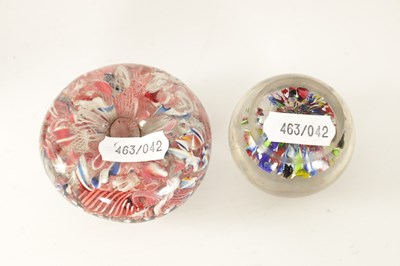 Lot 9 - TWO LATE 19TH/EARLY 20TH CENTURY GLASS PAPERWEIGHTS