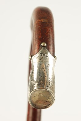 Lot 353 - AN EARLY 20TH CENTURY SILVER MOUNTED WALKING STICK