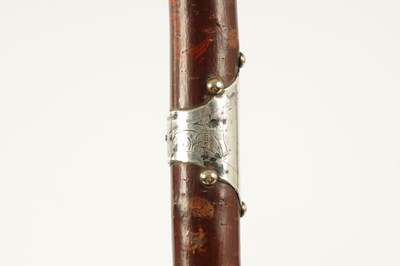 Lot 353 - AN EARLY 20TH CENTURY SILVER MOUNTED WALKING STICK